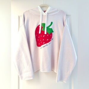 Kate Spade New York x Target Women's Strawberry Hooded Sweatshirt - Size S